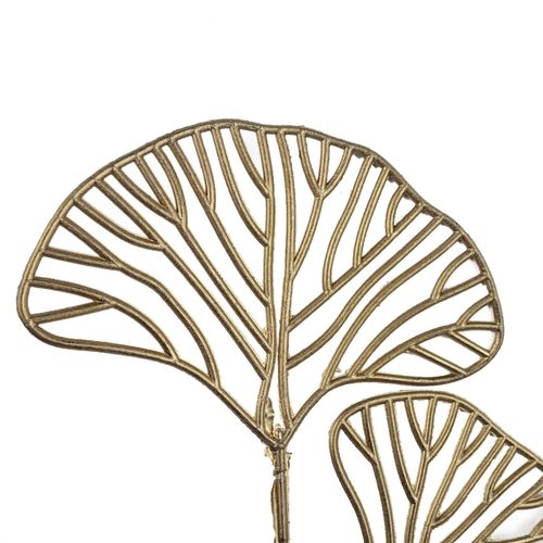 Pack of 6 Golden Leaves Flower Arrangement Stems 65cm