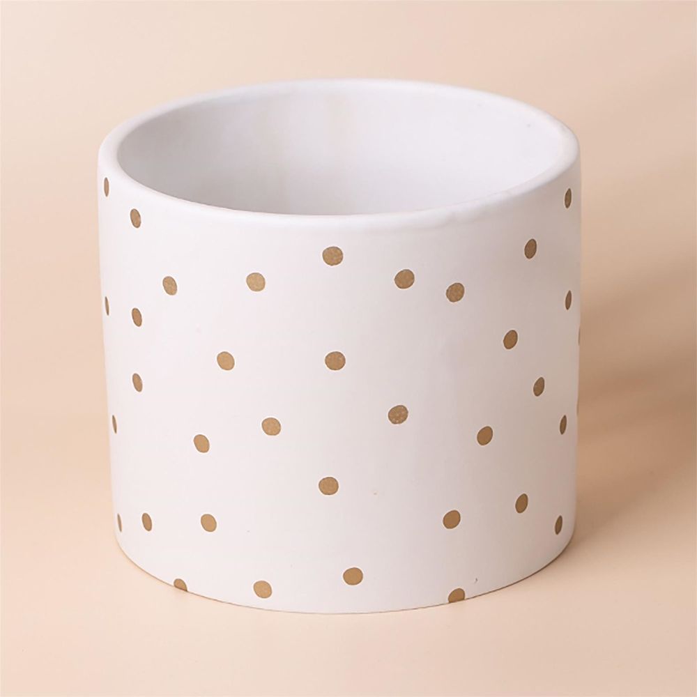 Ceramic Plant Pot with Leaf Design - Multiple Sizes and Colours