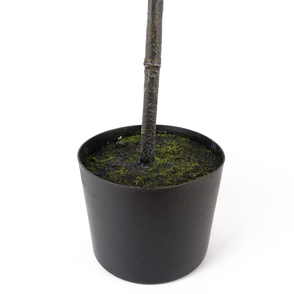 110cm Magnolia Artificial Tree in White Pot with Silk Flowers