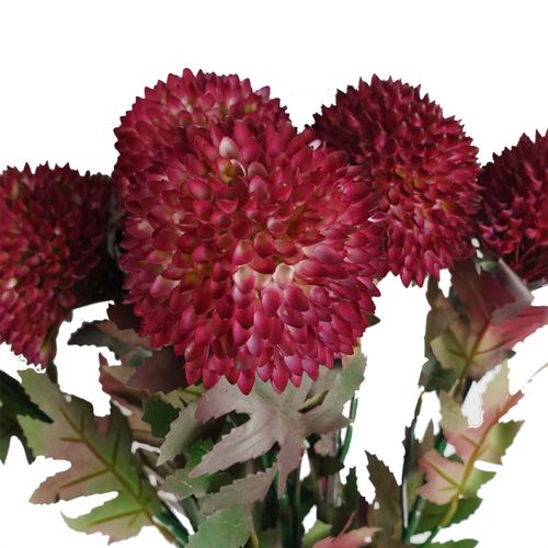 70cm Large Ball Dahlia Artificial Flower Stem in Pink