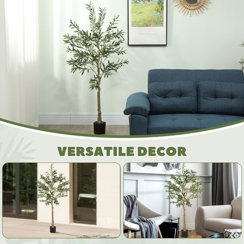 Indoor Artificial Olive Tree 150cm Potted Faux Silk Plant