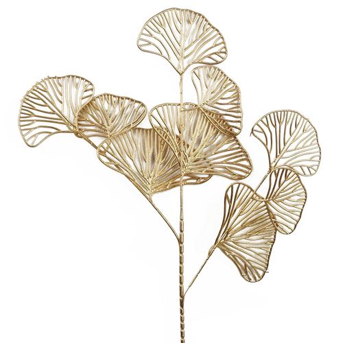 65cm Golden Leaves Flower Arrangement Stem