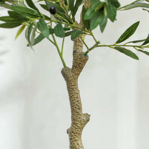 Indoor Artificial Olive Tree, 120cm Potted Silk Plant
