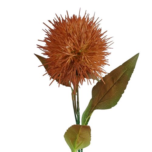 Pack of 6 Yellow Globe Thistle Artificial Flower Stems 70cm