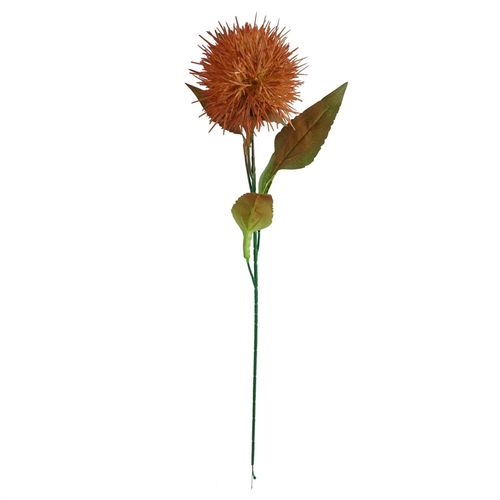 70cm Yellow Globe Thistle Artificial Flower Stem