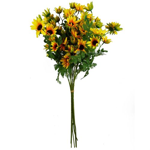 Pack of 6 Yellow Daisy Flower Sprays 70cm