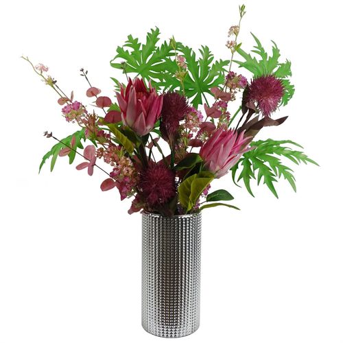 70cm Purple Globe Thistle Artificial Flower Stem