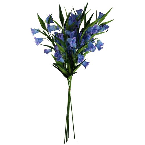 100cm Blue Trumpet Artificial Flower Stem