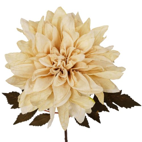 55cm Dusty Cream Dahlia Flower Stem
