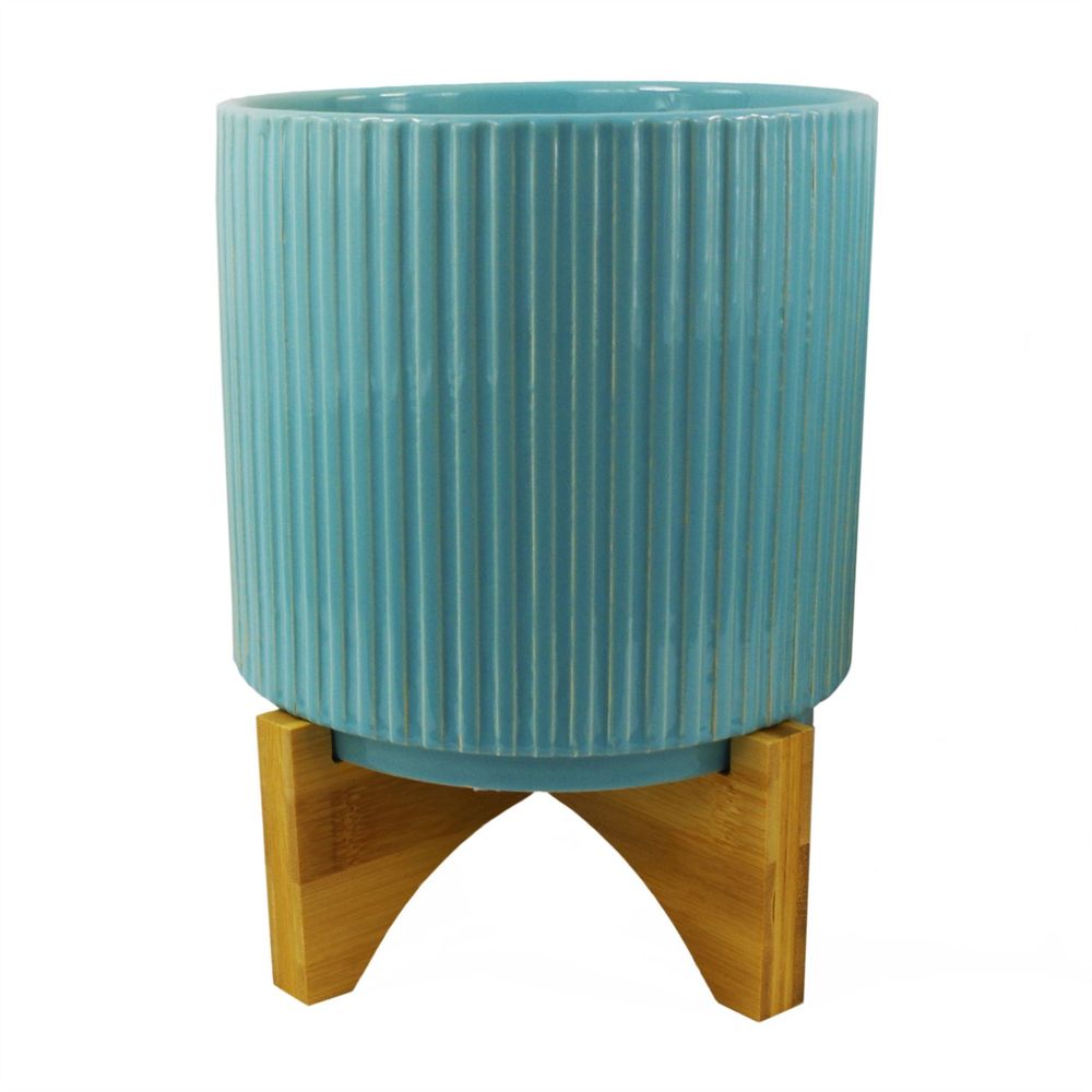 Ceramic Mini Desktop Planters with Charming Leaf and Pattern Designs