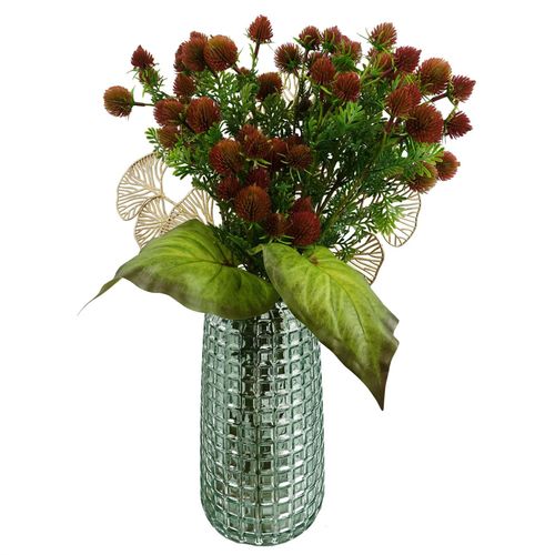 Pack of 6 Golden Leaves Flower Arrangement Stems 65cm