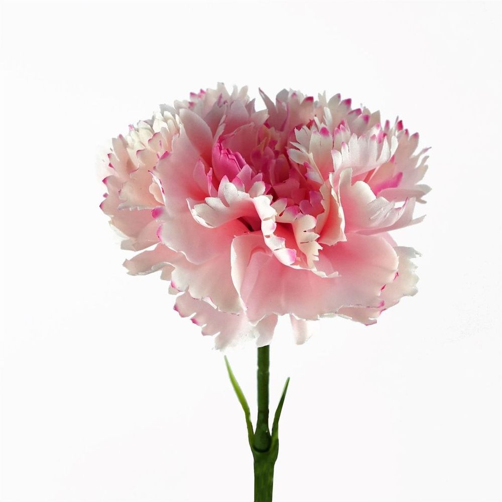 Pink Carnation Artificial Flowers Set of 12