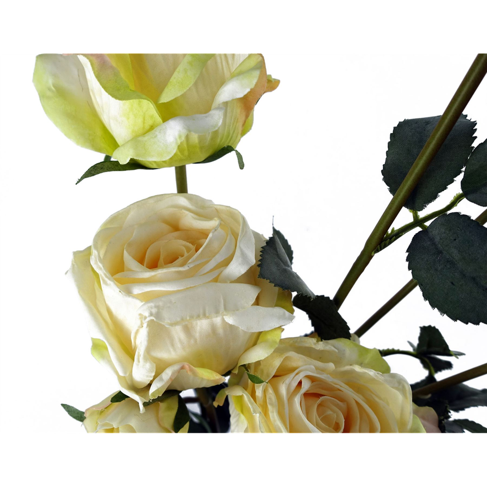60cm Cream Rose Artificial Flowers Spray with Buds