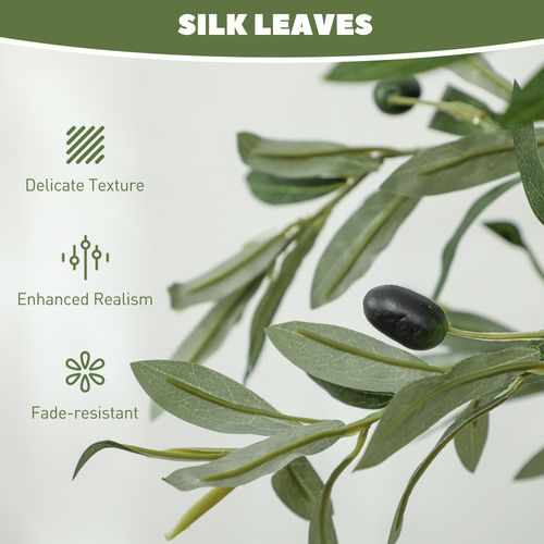 Indoor Artificial Olive Tree 150cm Potted Faux Silk Plant