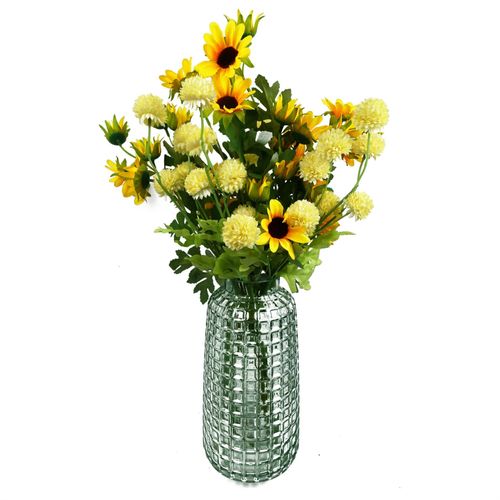 Pack of 6 Yellow Daisy Flower Sprays 70cm