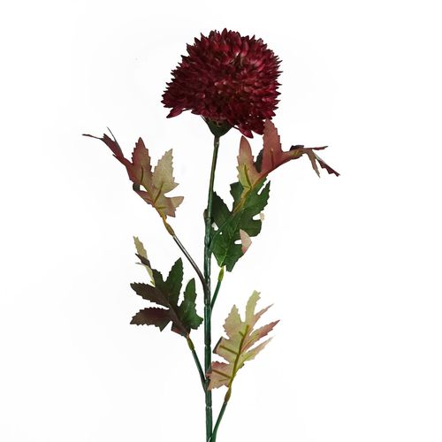 70cm Large Ball Dahlia Artificial Flower Stem in Pink