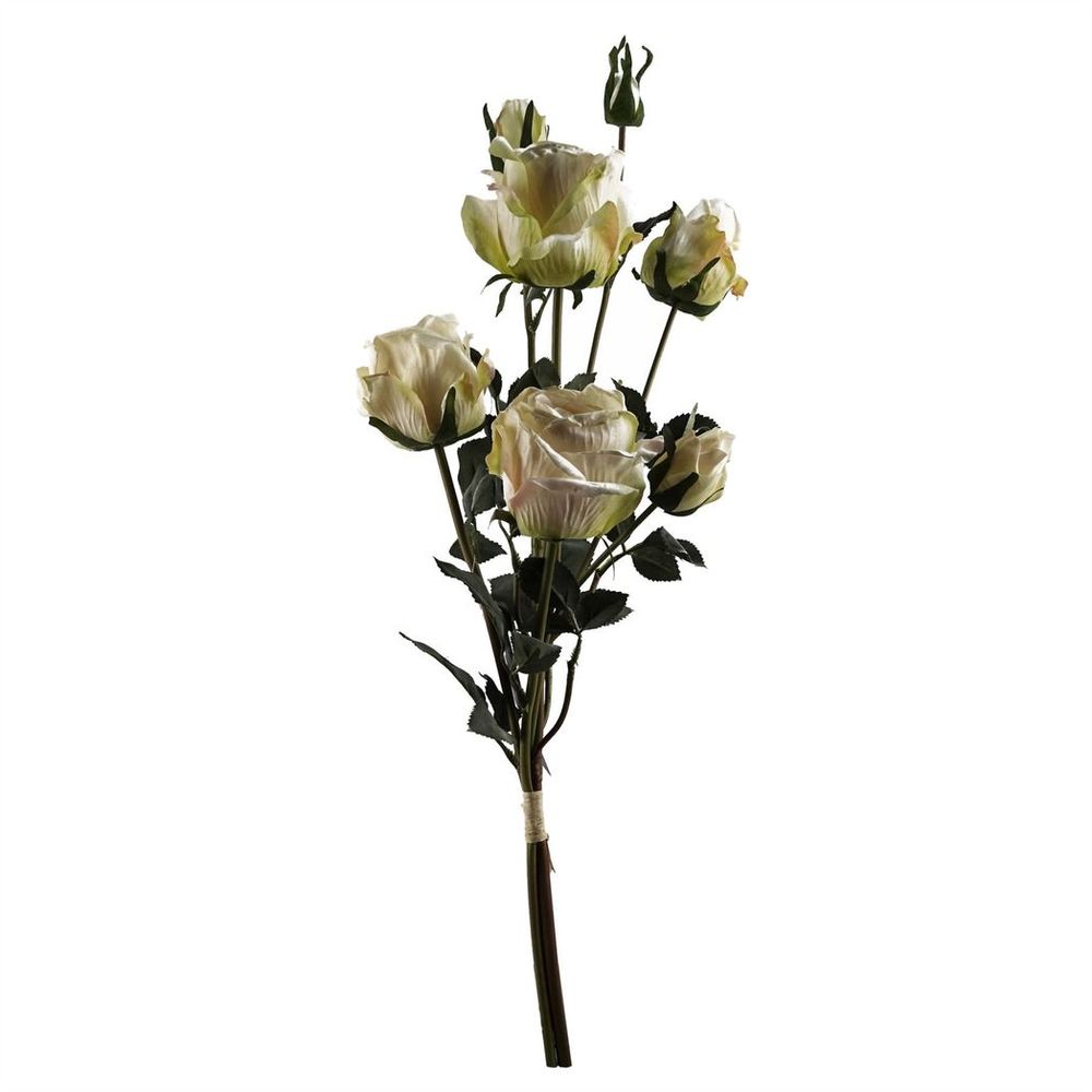 60cm Cream Rose Artificial Flowers Spray with Buds
