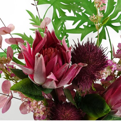 70cm Purple Globe Thistle Artificial Flower Stem
