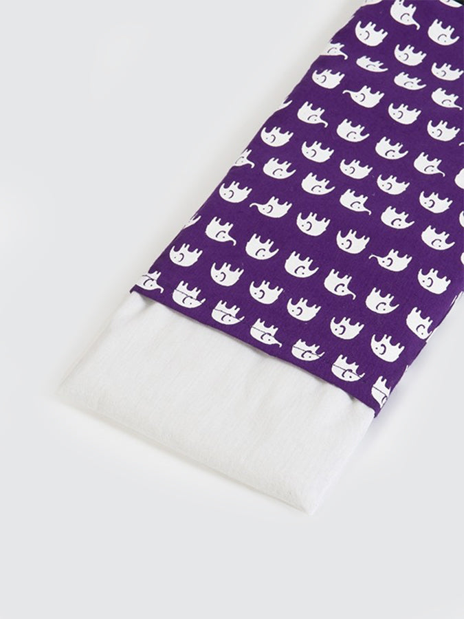 Organic Cotton Lavender Scented Elephant Eye Pillow with Linseed Fill