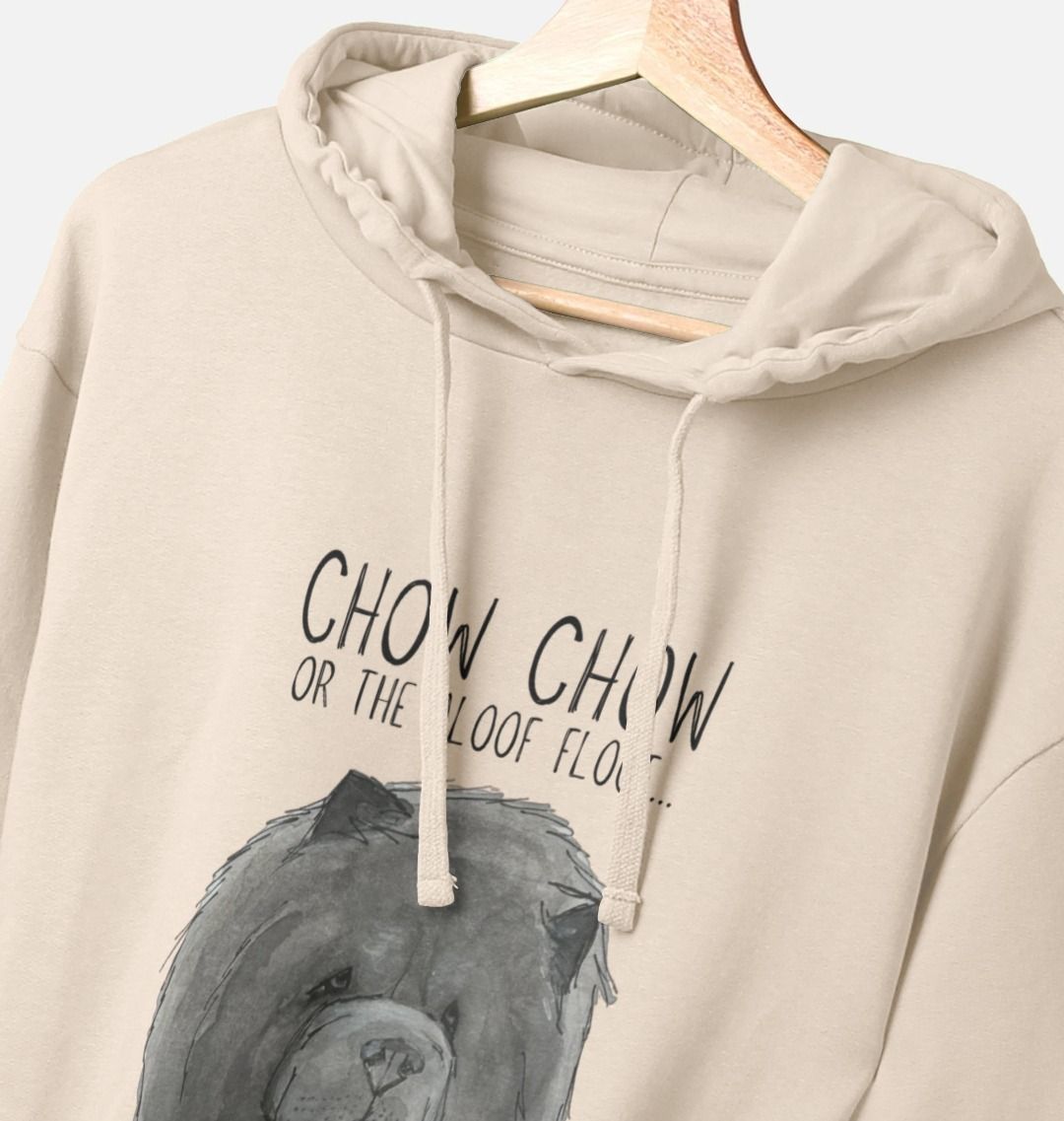 Blue Chow Chow Men's Hoodie with Aloof Floof Design