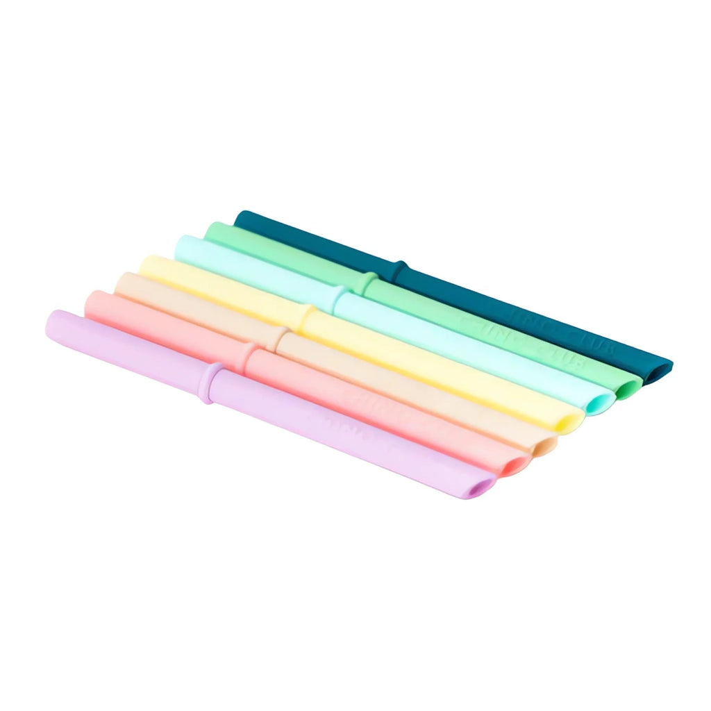 Silicone Straws with Stoppers for Babychino Cups