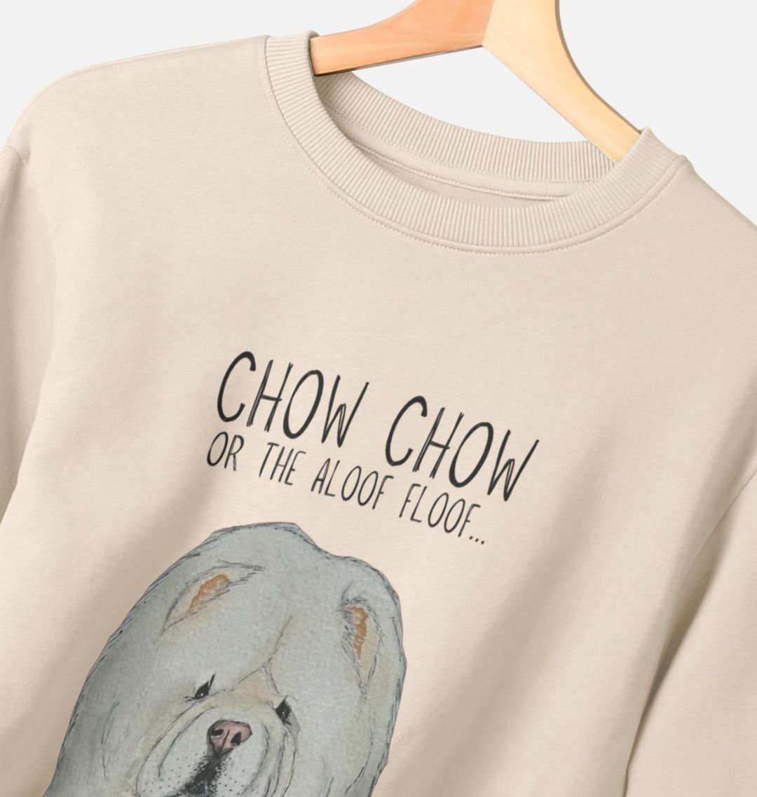 Cream Chow Chow Men's Crewneck Sweatshirt