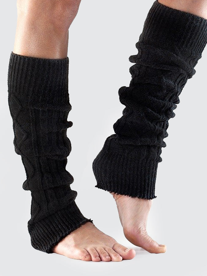 Knee High Dance Leg Warmers in Black