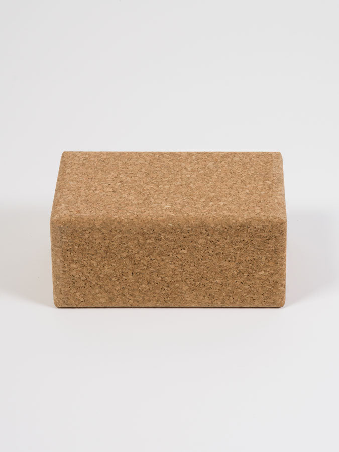 Large Cork Yoga Brick for Support and Stability