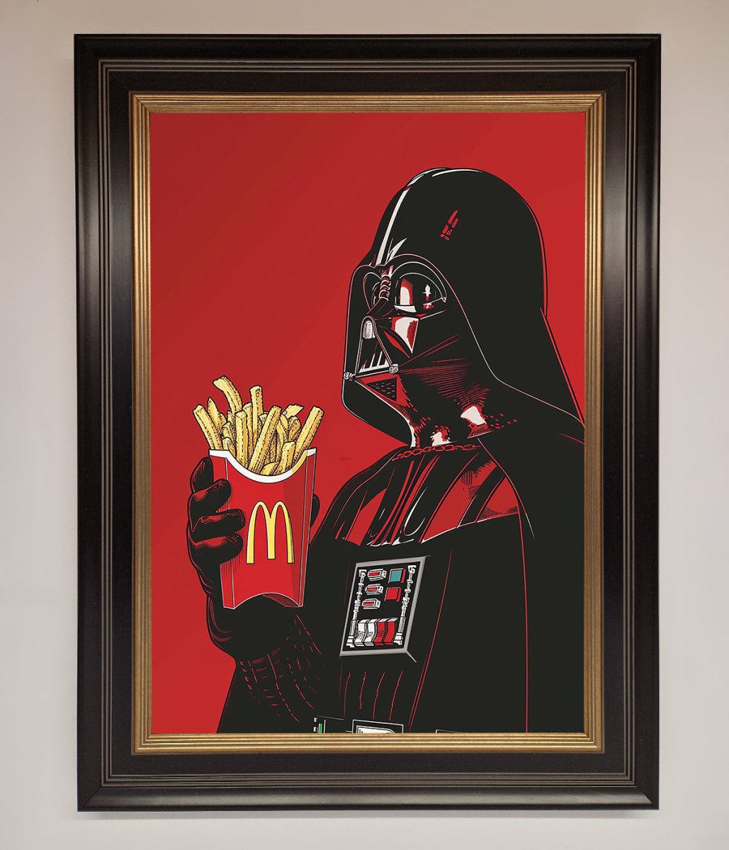 Vader French Fries Framed Poster