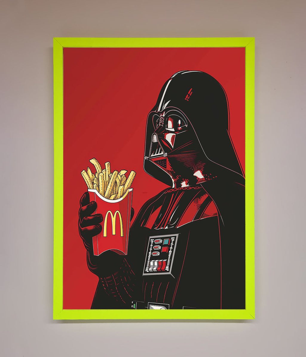 Vader French Fries Framed Poster