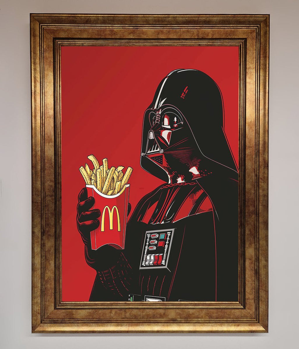 Vader French Fries Framed Poster