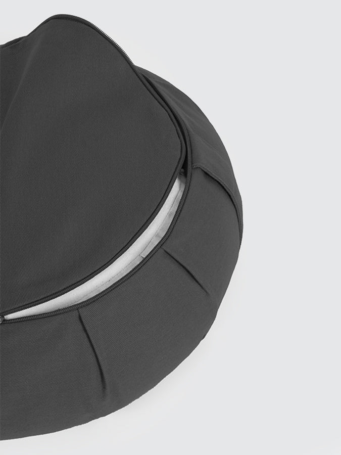 Organic Cotton Crescent Lotus Zafu Buckwheat Meditation Cushion