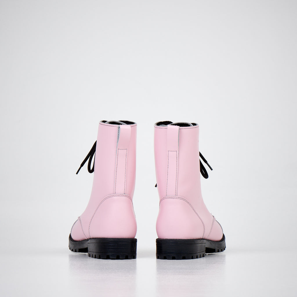 511 Pink Leather Boots – Stylish, Durable & Comfortable by Samelin at www.brixbailey.com