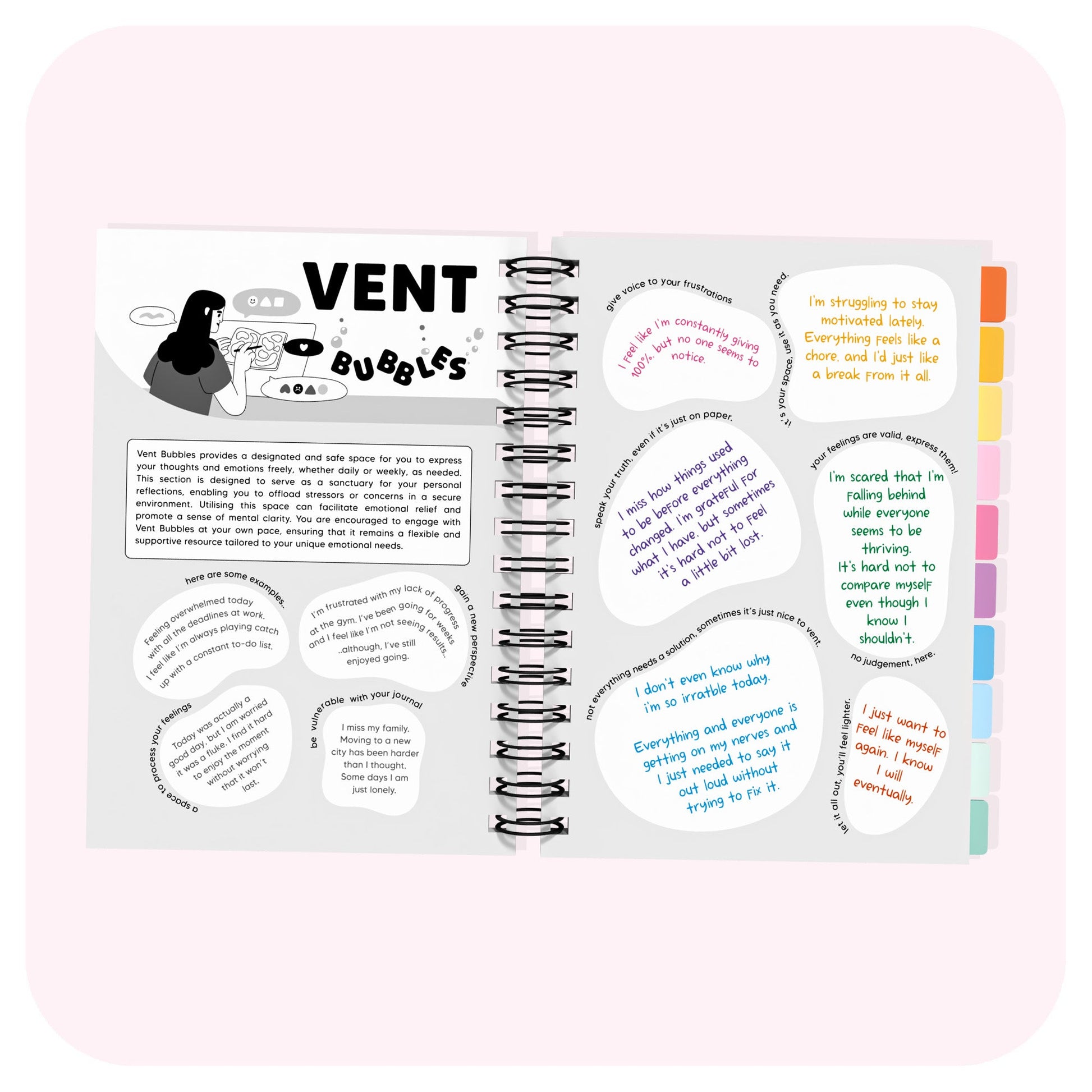 Anxiety Spiral Journal for Daily Reflection