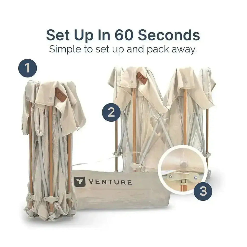 JOY Baby Playpen in Natural Wood