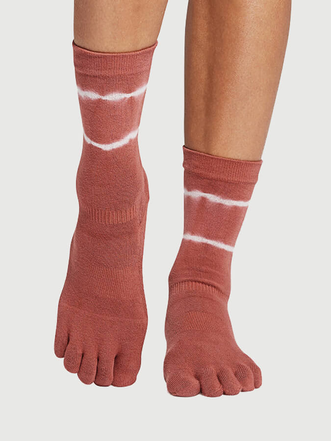 Crew Full Toe Yoga Grip Socks for Women