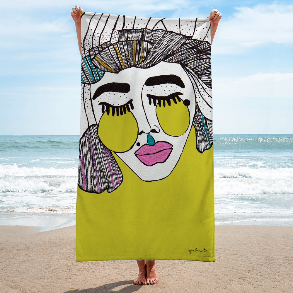 Luxurious Hand-Drawn Towel by Garbanota – Soft & Absorbent by Garbanota at www.brixbailey.com