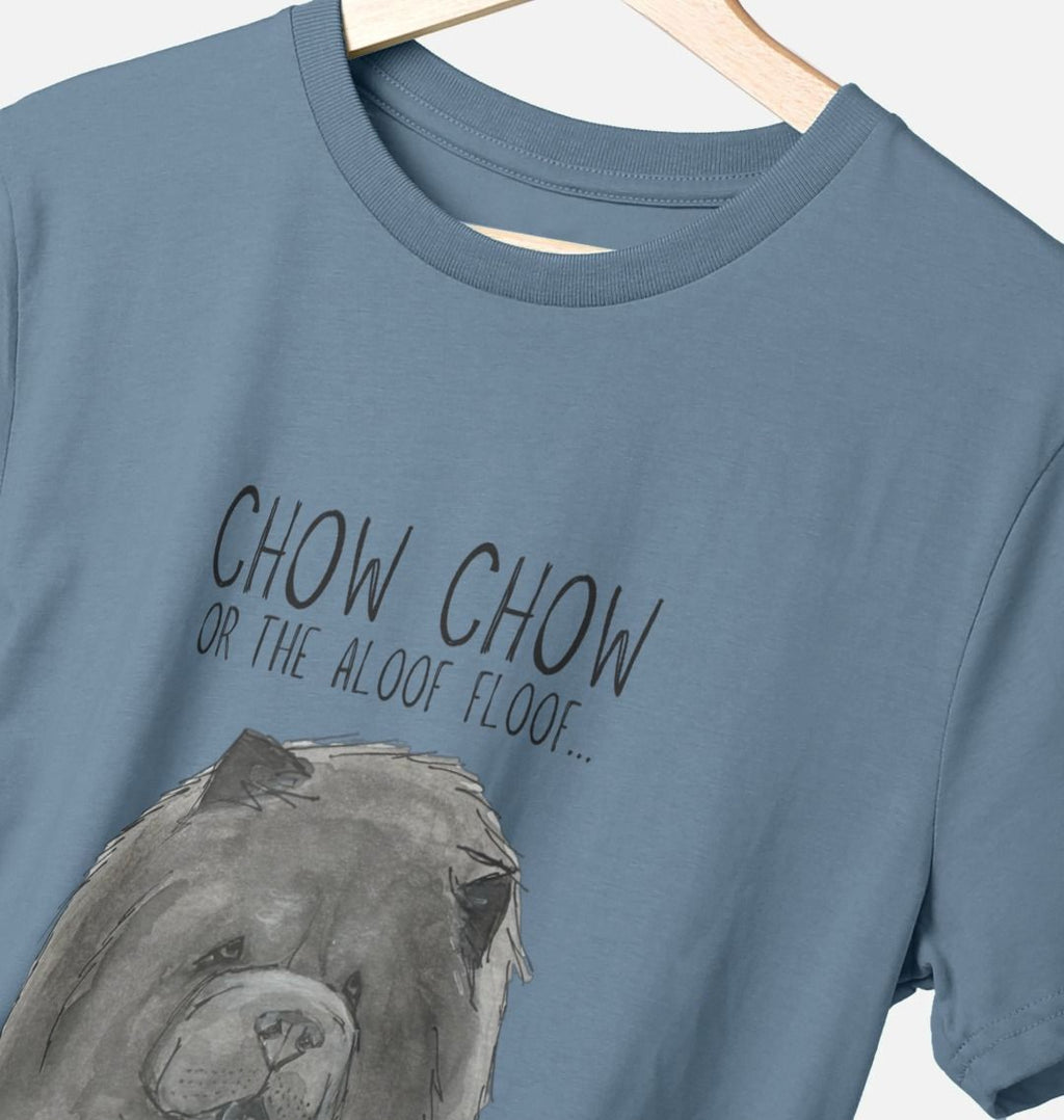 Blue Chow Chow Men's T-Shirt with Aloof Floof Design