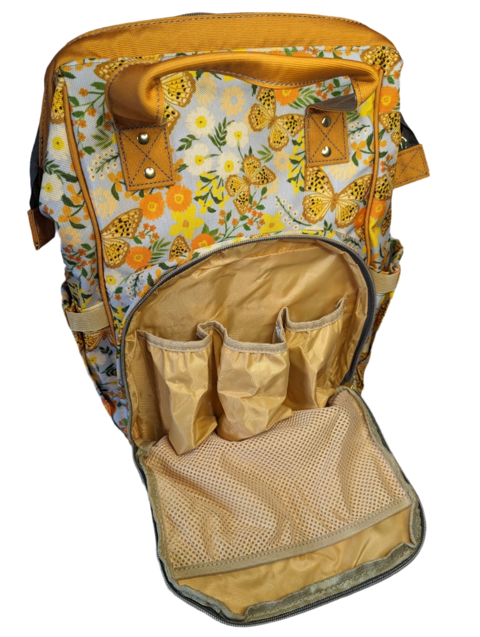 Vintage Floral Baby Changing Backpack Bag
