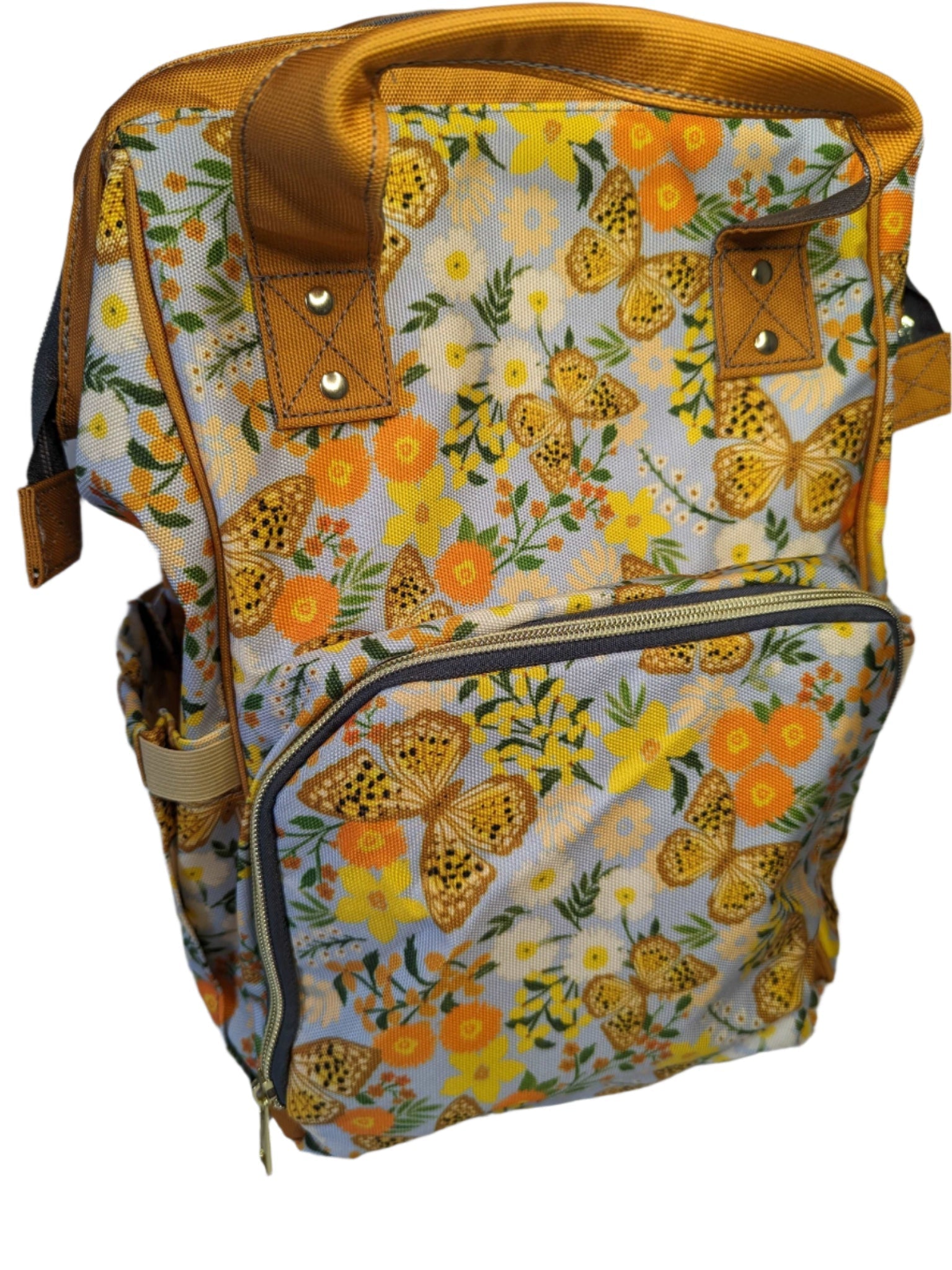 Vintage Floral Baby Changing Backpack Bag