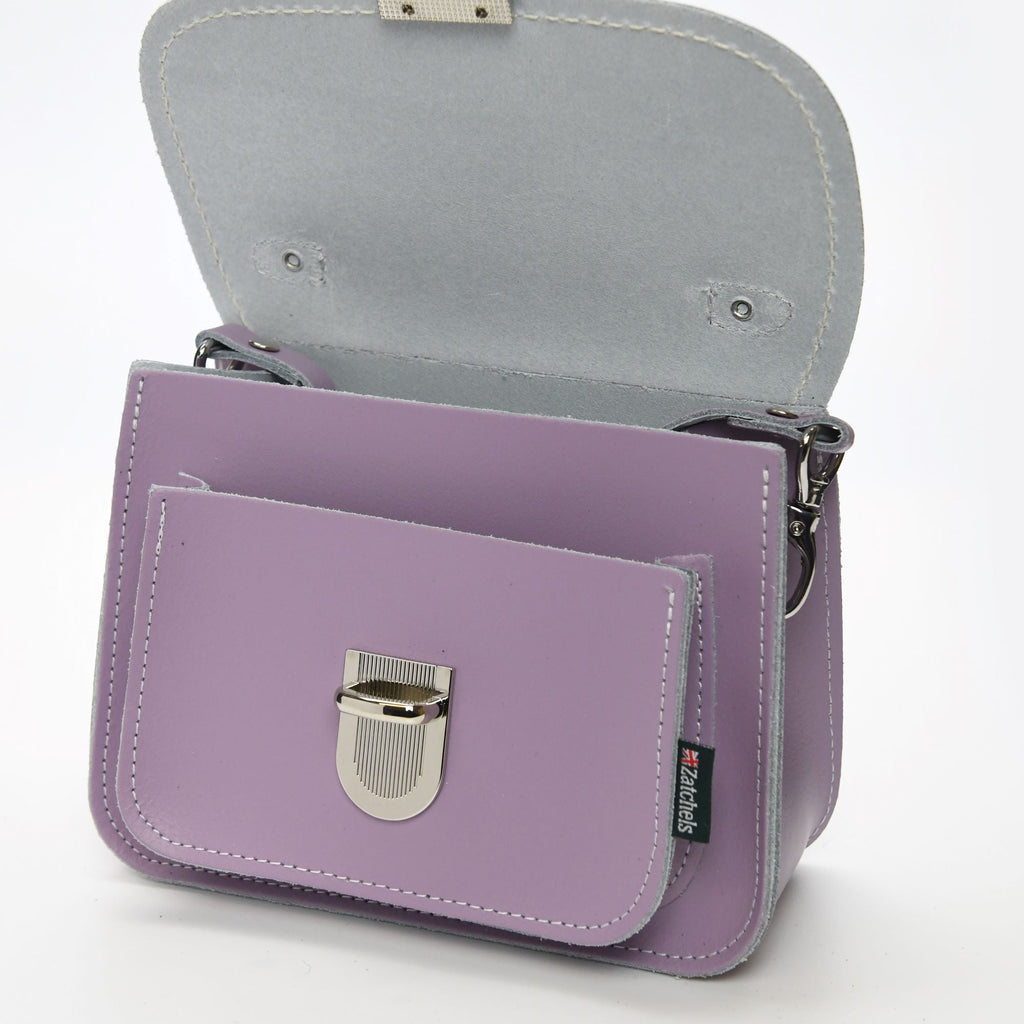 Luna Handmade Leather Bag in Pastel Violet