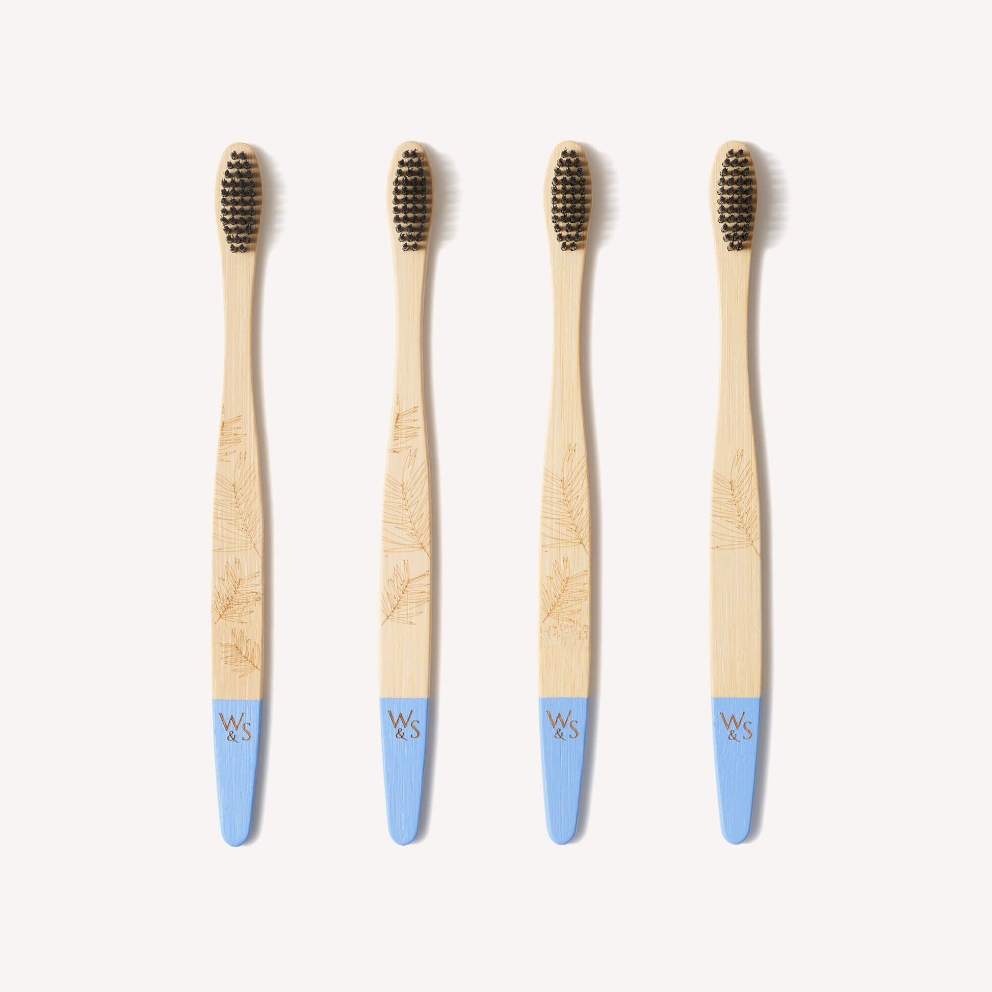 Adult Bamboo Toothbrush 4 Pack with Firm Bristles