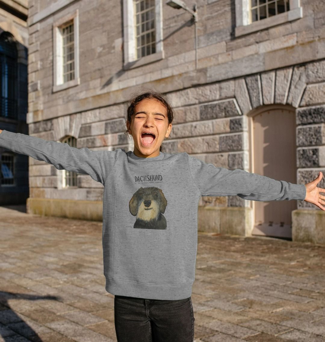 Wire Haired Dog Kids Sweatshirt Ethically Made