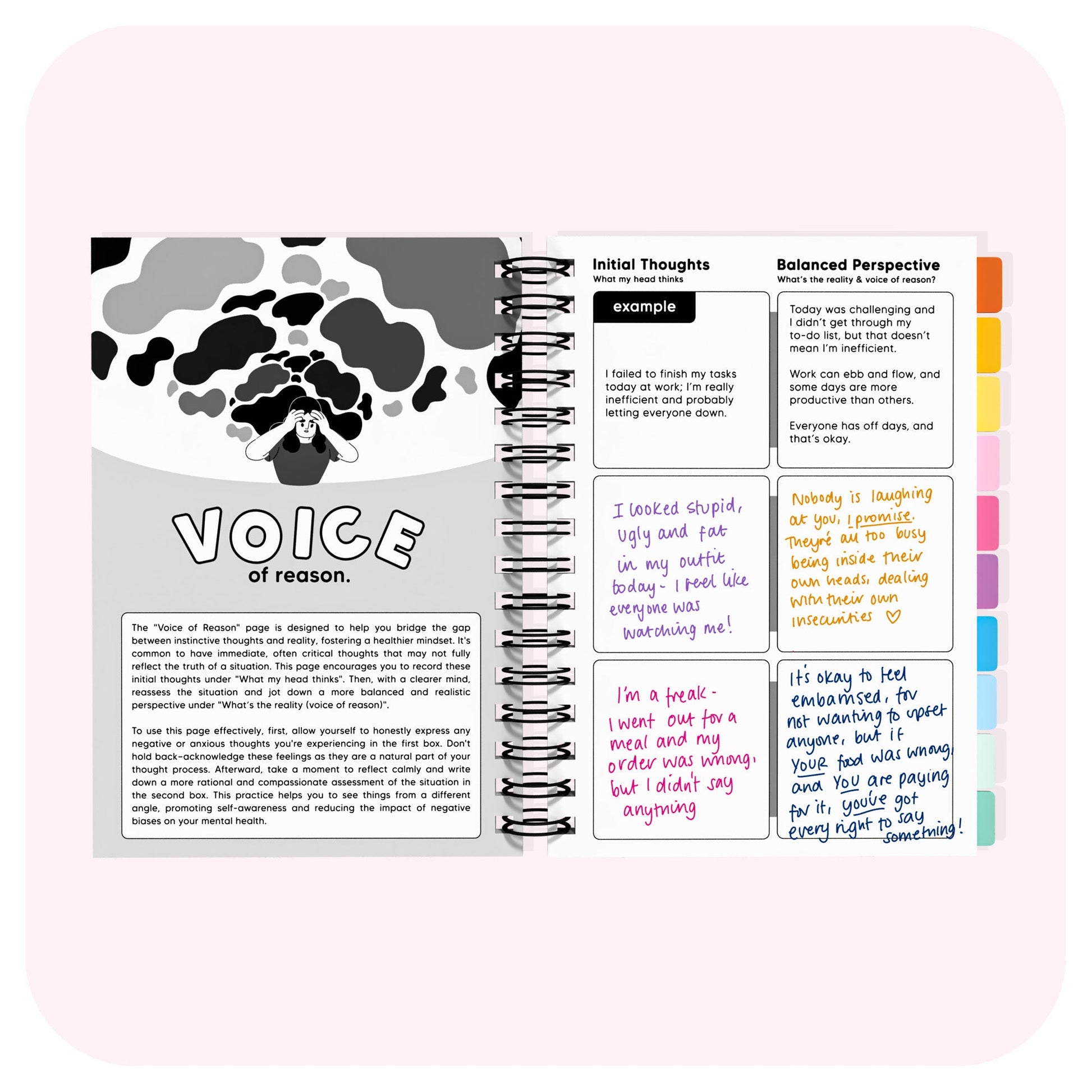 Anxiety Spiral Journal for Daily Reflection