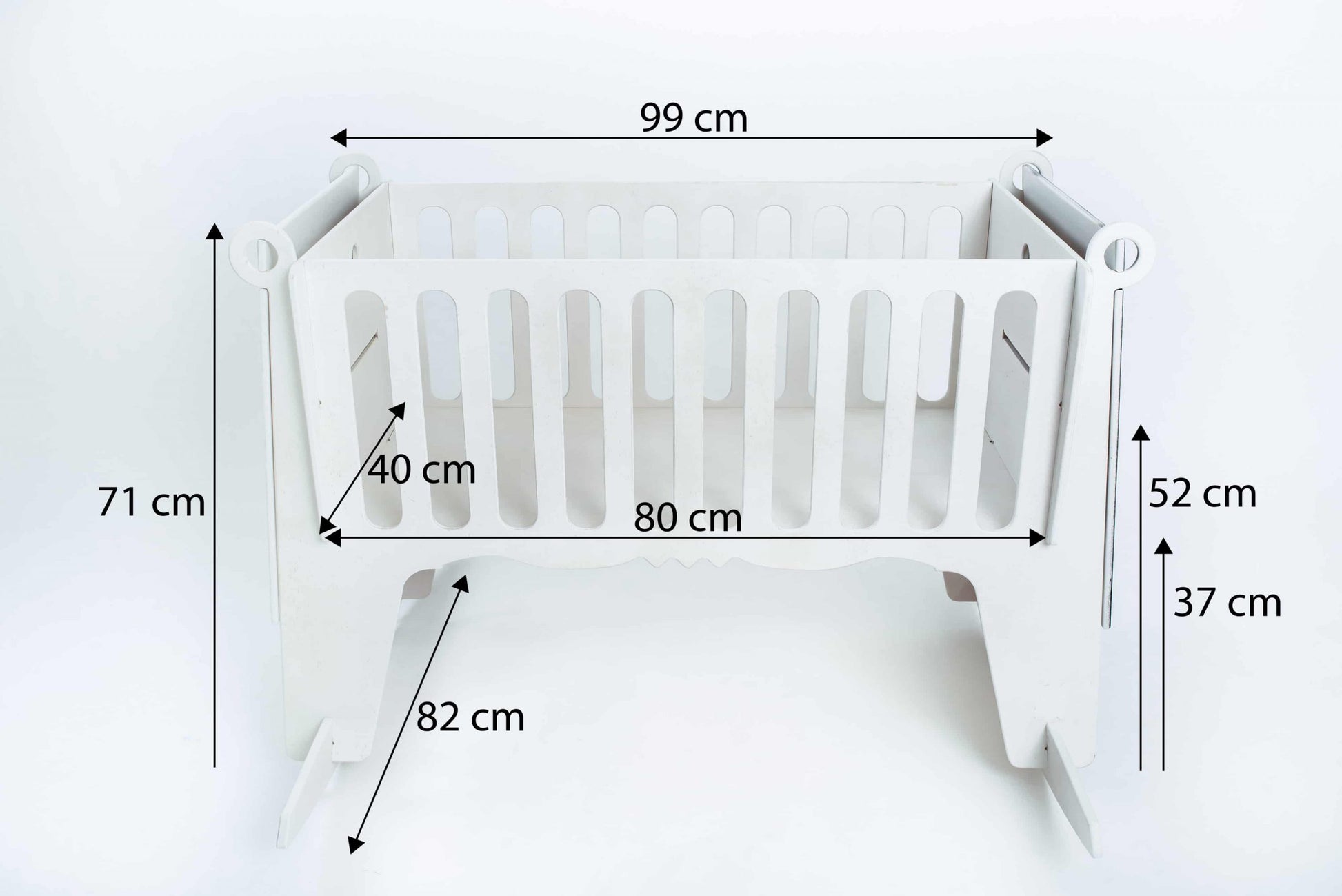 Natural Birchwood Baby Cradle – Timeless & Soothing Design by Adensen at www.brixbailey.com