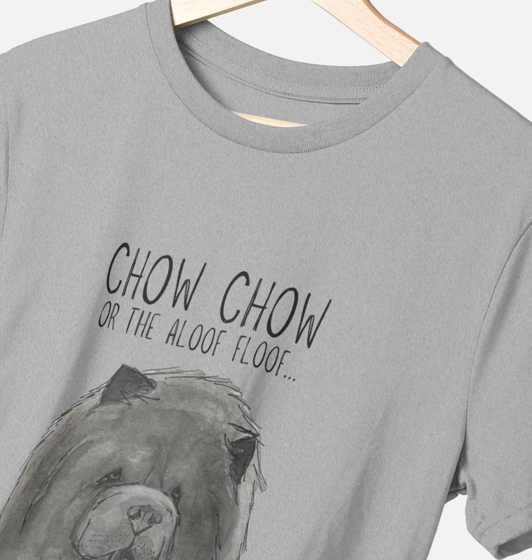Blue Chow Chow Men's T-Shirt with Aloof Floof Design