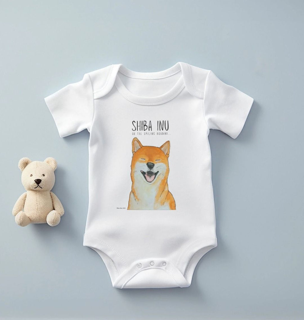 Smiling Houdini Baby Bodysuit in Organic Cotton