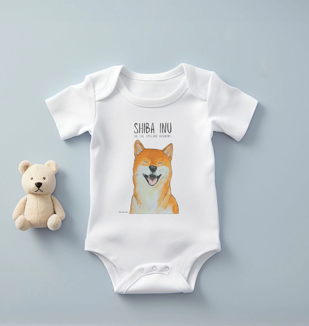 Smiling Houdini Baby Bodysuit in Organic Cotton