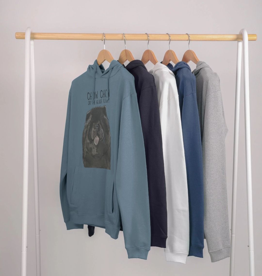 Black Chow Chow The Aloof Floof Men's Hoodie