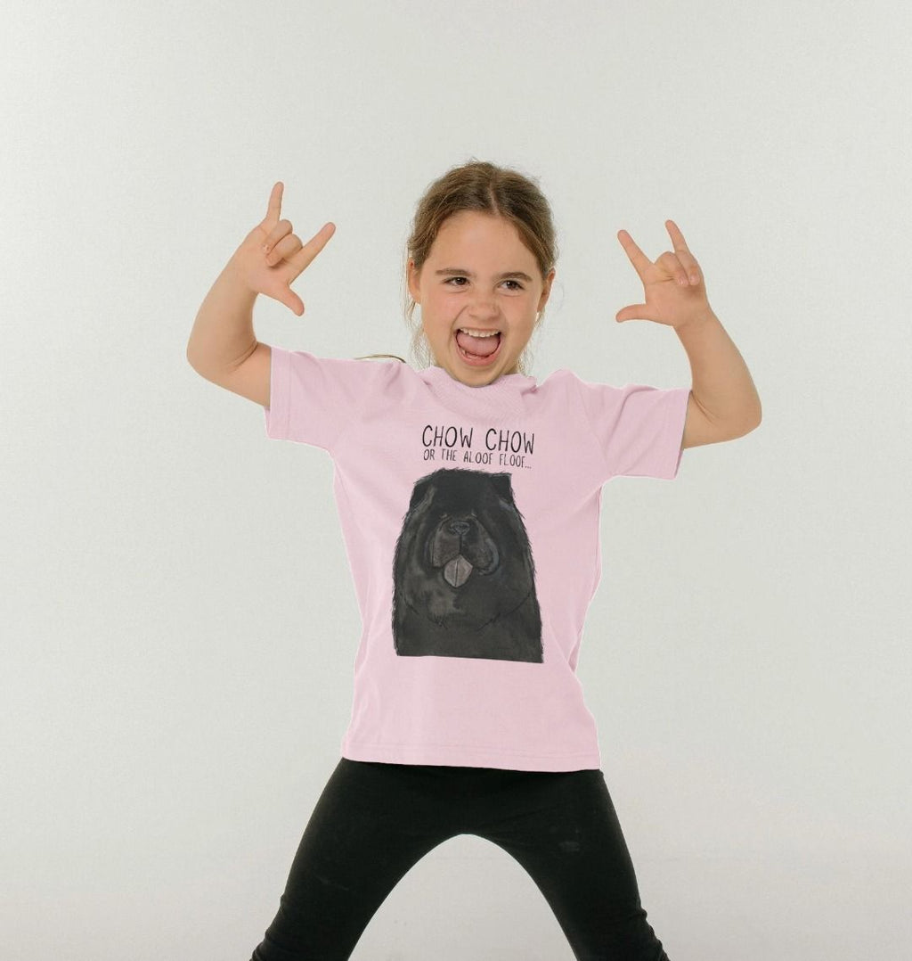 Black Chow Chow Kids T-Shirt
